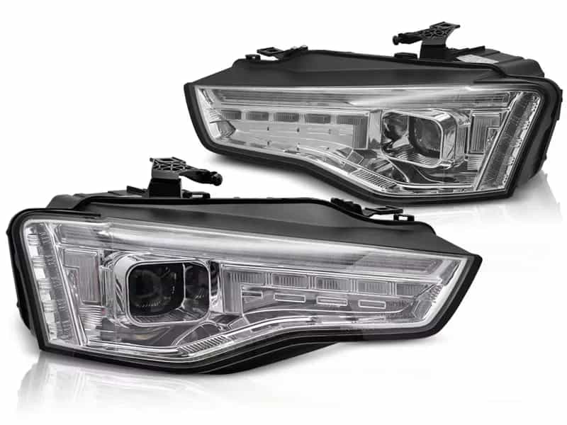 Reflektory Soczewkowe Full LED Chrome z Dynamicznym Kierunkowskazem | Audi A5 8T Polift (2011–2016)