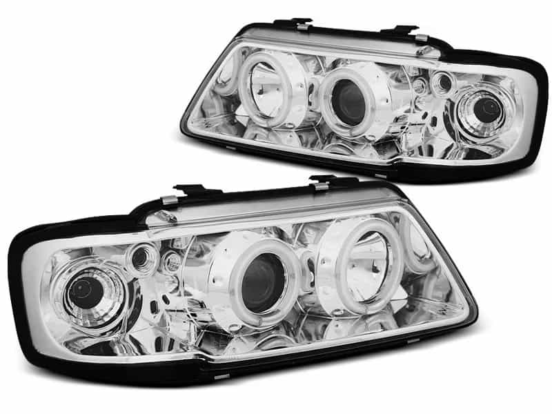 Reflektory Soczewkowe CCFL Angel Eyes Chrome | Audi A3 8L Przedlift (08.1996 – 08.2000)