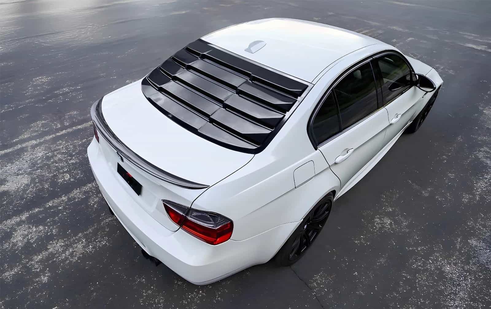 Żaluzja Roleta Nakladka szyby tylnej ABS do BMW E90 Seria 3 2004–2012 Sedan