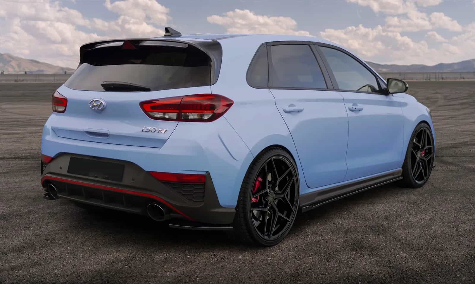 Zestaw splitterów tyl ABS do Hyundai I30 N Hatchback Mk3 Facelift 2020