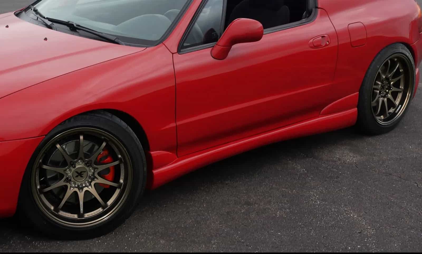 Nakładki na progi ABS Listwy progowe ABS do Honda CRX Del Sol (1992-1997)