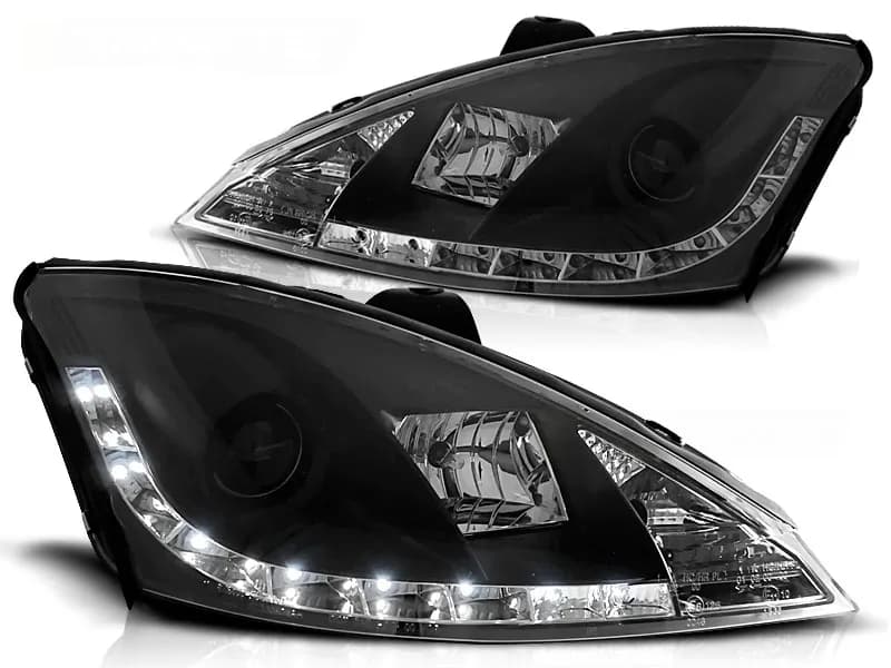 Reflektory Soczewkowe LED Daylight Black | Ford Focus MK1 Przedlift (10.1998 – 10.2001)