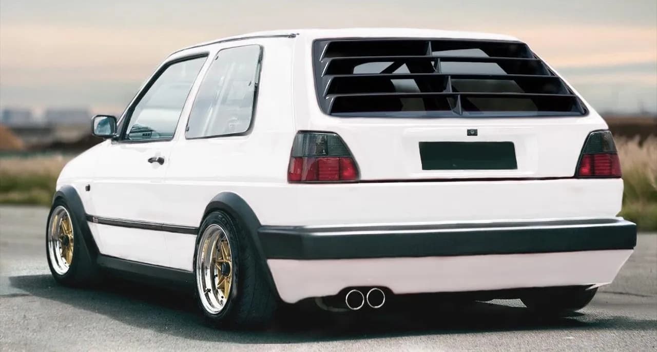 Żaluzja Roleta ABS Nakladka szyby tylnej do Volkswagen Golf II (1983-1992) — 8
