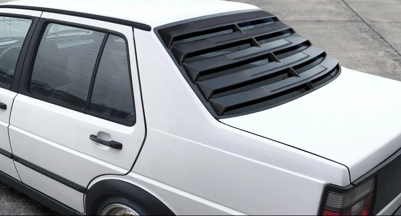 Żaluzja Roleta Nakladka szyby tylnej ABS do VW Jetta MK2 Sedan (1984-1992) — 1