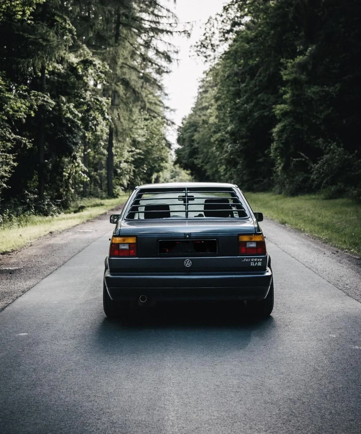 Żaluzja Roleta Nakladka szyby tylnej ABS do VW Jetta MK2 Sedan (1984-1992) — 5