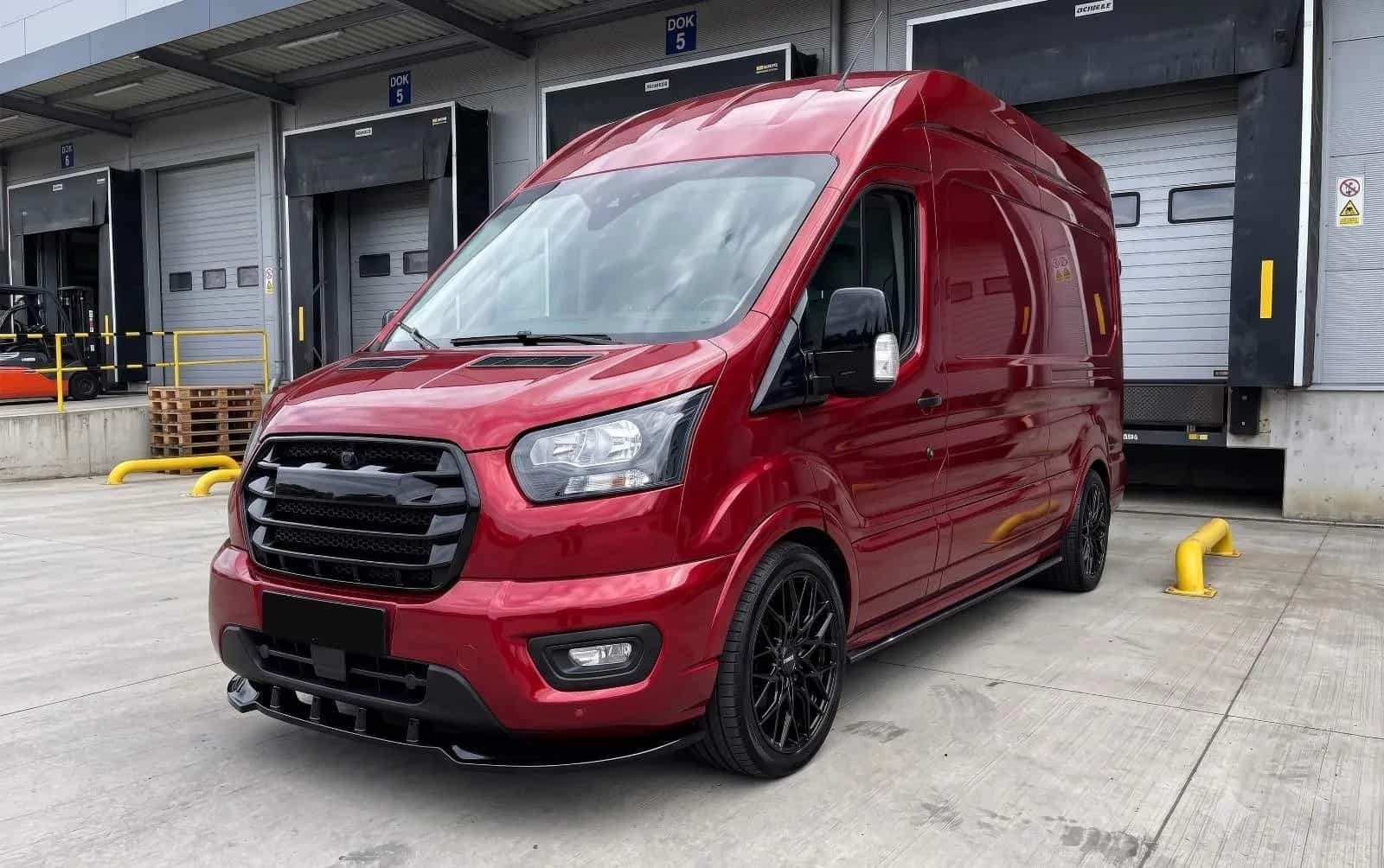 Splitter przedni ABS Dokladka zderzaka ABS do Ford Transit MK8 FL od 2019 roku