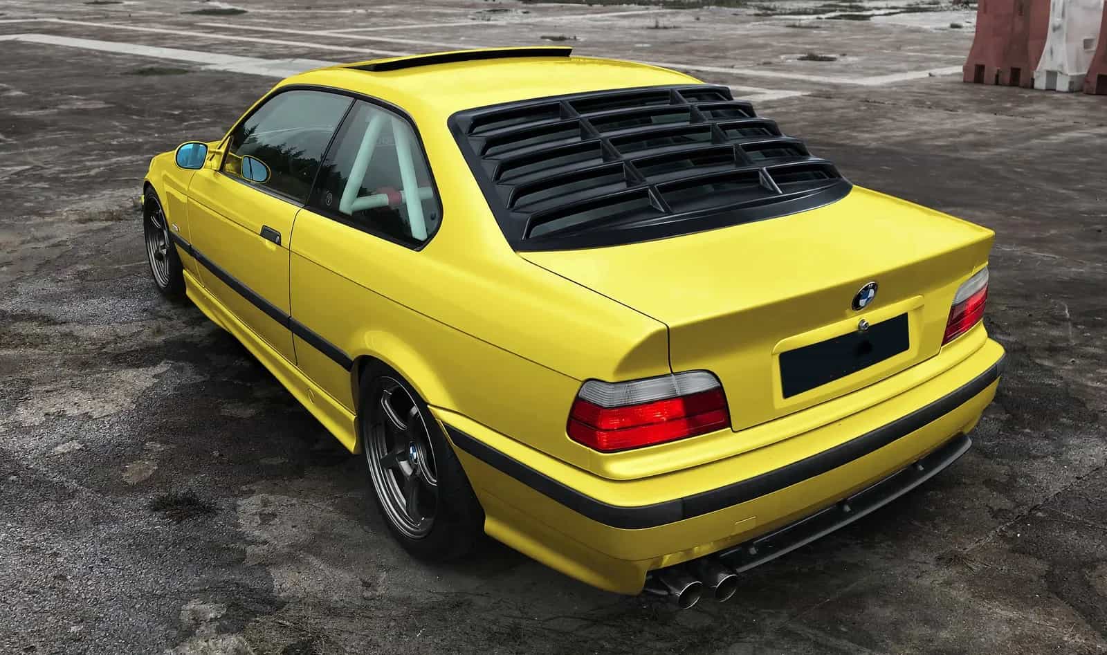 Żaluzja Nakladka szyby tylnej ABS Roleta do BMW E36 Coupe (1990-1999)